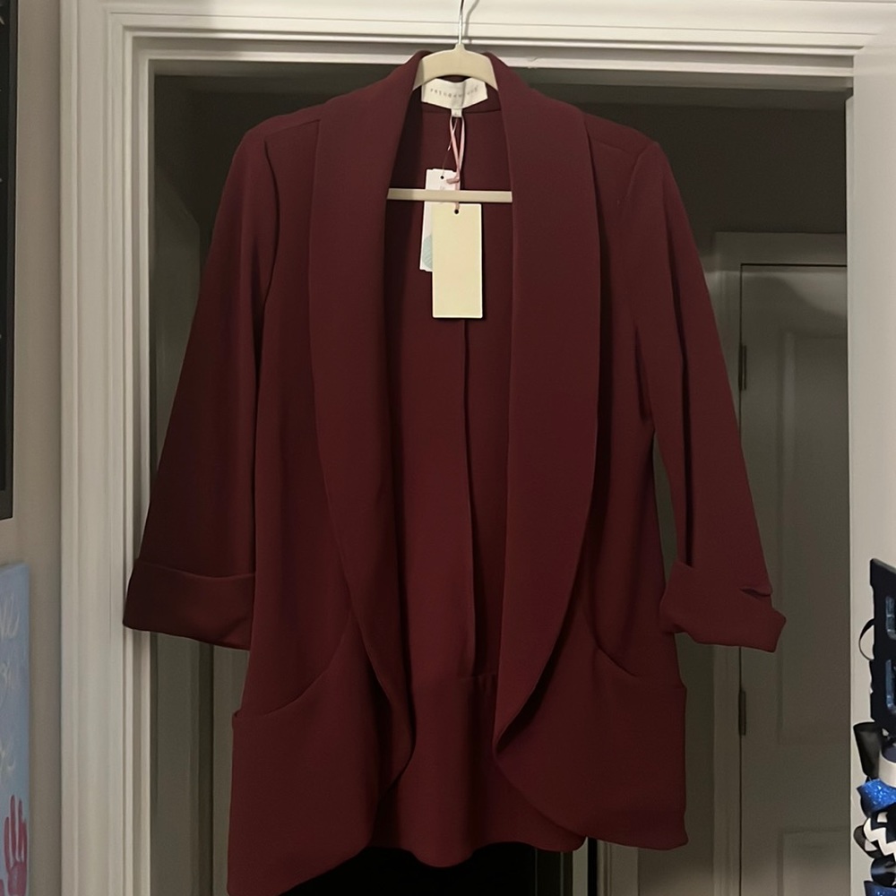 FrenchMauve Melanie Knit Tunic Blazer